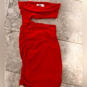 Red dress great for going out with the girls or a hot date!